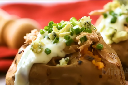 Thumbnail for Buffalo Chicken Stuffed Sweet Potatoes Recipe