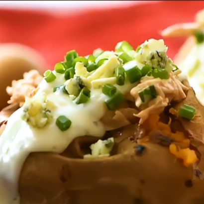 Buffalo Chicken Stuffed Sweet Potatoes Recipe