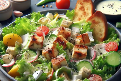 Thumbnail for Easy Chicken Caesar Salad Recipe Healthy