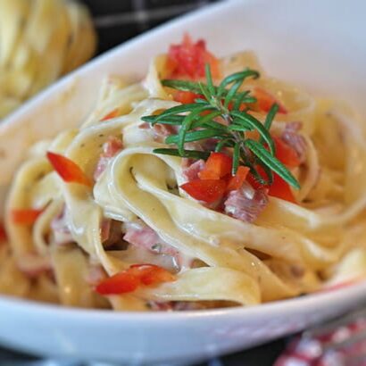 Healthy Chicken Alfredo Pasta Recipe